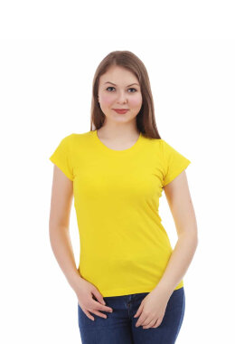 Лимонная женская футболка